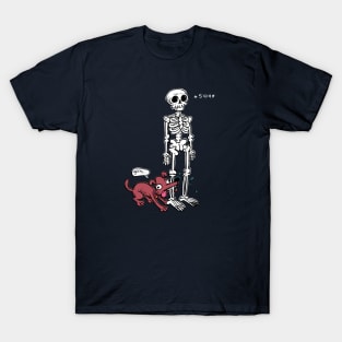 The Skeleton and the dog T-Shirt